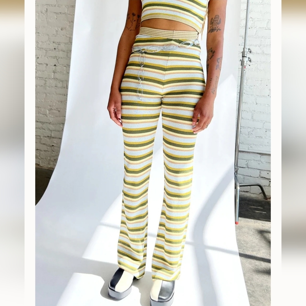 LISA SAYS GAH Luca Knit Pant Sky Stripe XS/S